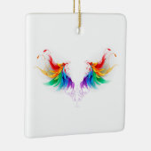 Watteuze Regenboogvleugels Keramisch Ornament (Rechts)