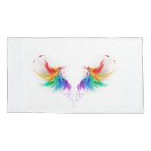 Watteuze Regenboogvleugels Kussensloop (Achterkant-Links)