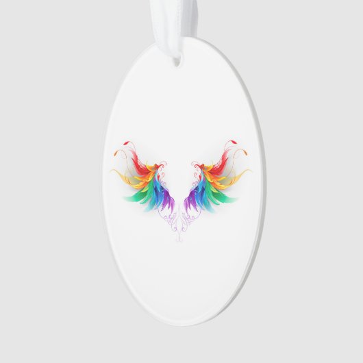 Watteuze Regenboogvleugels Ornament (voorkant)