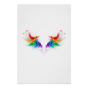 Watteuze Regenboogvleugels Perfect Poster