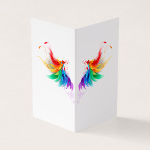 Watteuze Regenboogvleugels Visitekaartjes