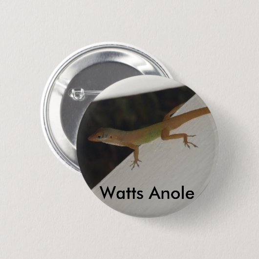 Watts Anole Reptile Button (Voorkant /achterkant)