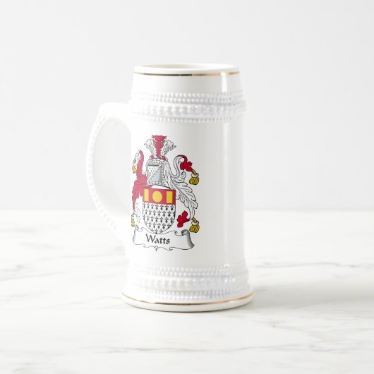 Watts Family Crest Bierpul (Voorkant links)