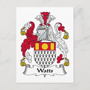 Watts Family Crest Briefkaart