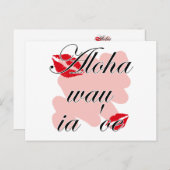 Wau van Aloha ia 'oe - Hawaiiaanse I houdt van u Briefkaart (Voorkant / Achterkant)