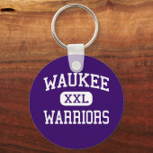 Waukee - Warriors - High School - Waukee Iowa Sleutelhanger (Voorkant)