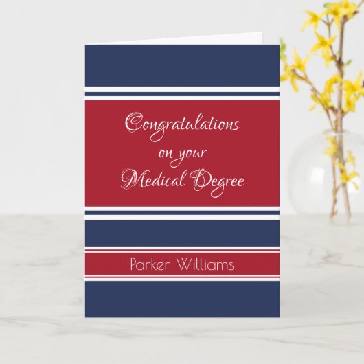 Wauw! Afstuderen medische graad Kaart (Gele Bloem)
