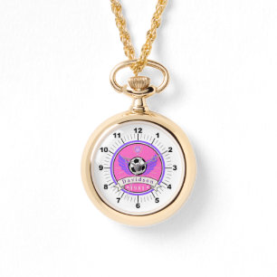 WAUW! ⚽ Gold Soccer Ketting Watch – Aangepaste naa