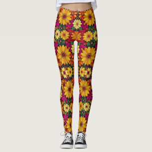 Wauw! Kleurrijk en helder bloemmotief. Leggings