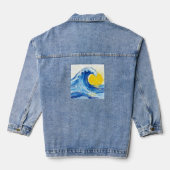 Wave and sun denim jacket (Achterkant)