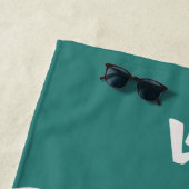 Wave and Walk Logomark Abstract Waves Turquoise Strandlaken (In situ)