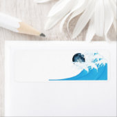 Wave by the Moon Adresetiketten Etiket (Insitu)