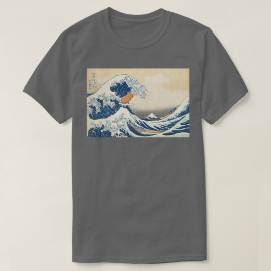 Wave Capybara Surfing Rodent1485 T-shirt (Design voorkant)