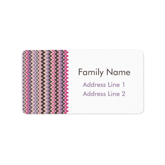 Wave Chevron Bold Etiket (Voorkant)