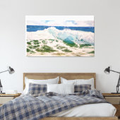 Wave Crash on the Shore: Realistic Seascape Canvas Afdruk (Insitu (Slaapkamer))