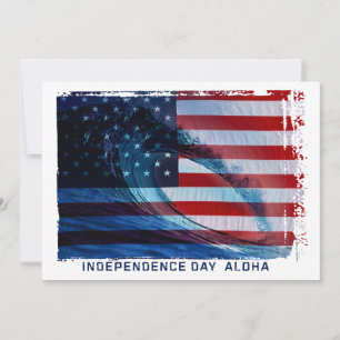 Wave Flag USA Patriottische Partij Uitnodigingen