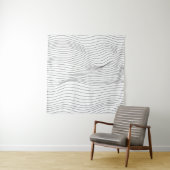 Wave Lines Pattern Abstracte Background.art, wave, Wandkleed (In situ)