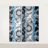 Wave Mechanism – Abstract Extra-Large Tapestry Wandkleed (Voorkant)