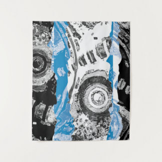 Wave Mechanism – Abstract Medium Tapestry Wandkleed