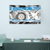Wave Mechanism – Abstract Vinyl Banner (3' x 5') (Beurs)