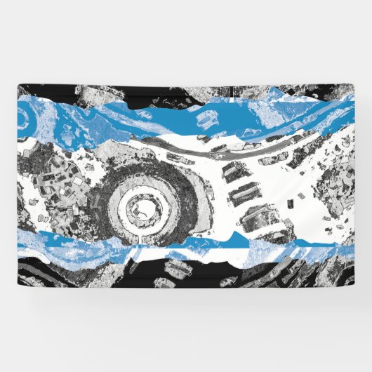 Wave Mechanism – Abstract Vinyl Banner (3' x 5') (Horizontaal)