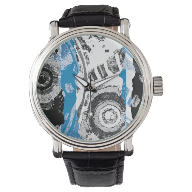 Wave Mechanism – Custom eWatch (Smartwatch, Black) Horloge (Voorkant)