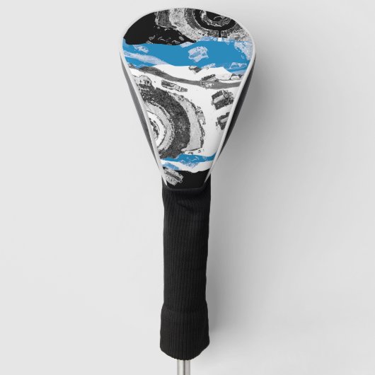 Wave Mechanism – Custom Golf Head Cover (Driver, (Voorkant)