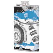 Wave Mechanism – Custom Vinyl Wrapped Flask  Heupfles (Links)