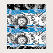 Wave Mechanism Horizontal Tent Fold Business Card Visitekaartjes (Buitenkant ongevouwen)