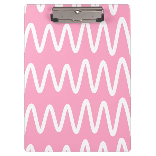 Wave No. 6 - Clipboard (Flamingo Pink) Klembord (Voorkant)