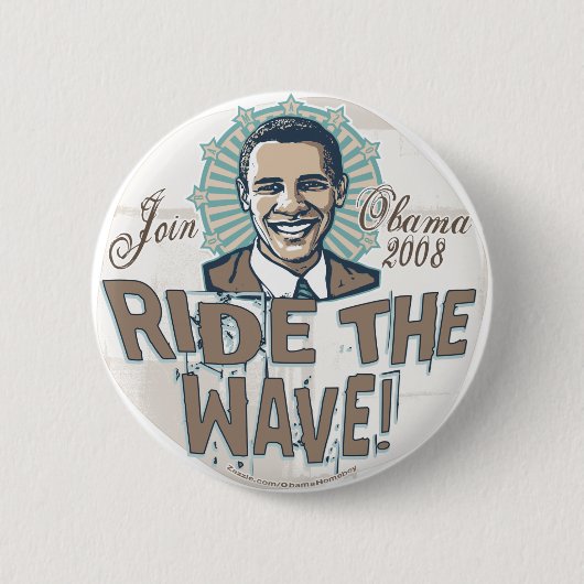 Wave Obama Button (Voorkant)
