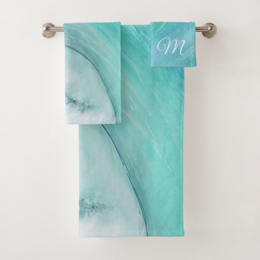 Wave Ocean Aqua Beach Blue Scène moderne (En situation)