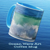 Wave Ocean Splash Beach Art Mug