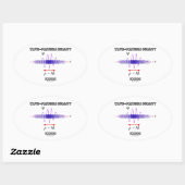 Wave-Particle Duality Inside Unassurance Principle Ovale Sticker (Vel)