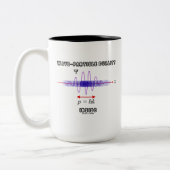 Wave-Particle Duality Inside Unassurance Principle Tweekleurige Koffiemok (Links)