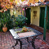 Wave pastel roze rose kleur gradiënt bloemnaam bureaumat