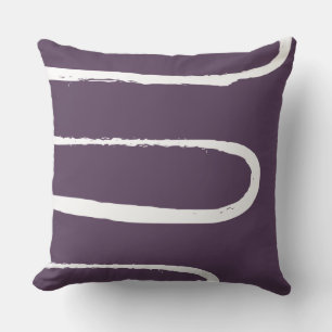 Wave Plum Paars Kussen