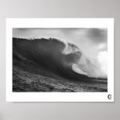Wave poster Black White (Voorkant)