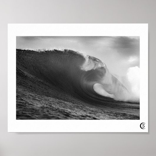 Wave poster Black White (Voorkant)