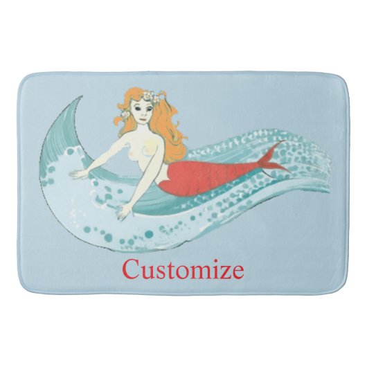 Wave-Riding Mermaid Thunder_Cove Badmat (Voorkant)