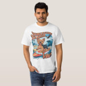 Wave-Riding Yorkshire Terrier Pup T-shirt (Voorkant volledig)