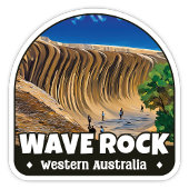 Wave Rock, Western Australië Sticker