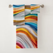 Wave Splash Badhanddoek Set Bad Handdoek (Insitu)