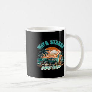 Wave Street Retro Vakantie Strand Surfen Vintage S Koffiemok