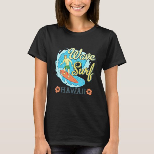 Wave Surf Hawaii T-shirt (Voorkant)