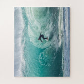 Wave Surfer Surfing Sports Blue Ocean Legpuzzel (Verticaal)
