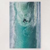 Wave Surfer Surfing Sports Blue Ocean Legpuzzel (Verticaal)