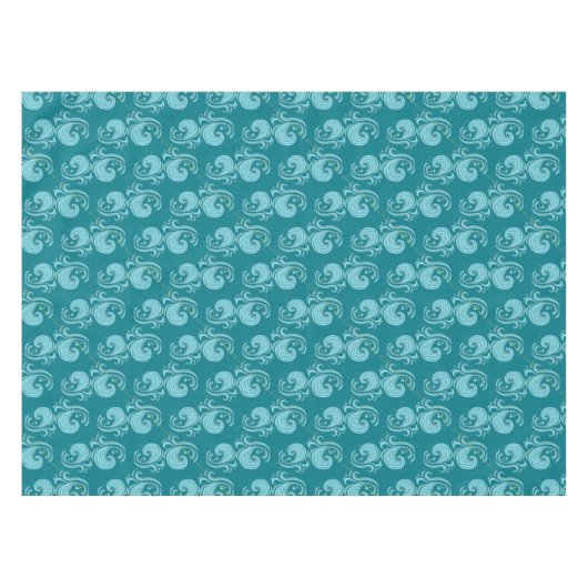 Wave Swirls Tafelkleed (Voorkant (Horizontaal))
