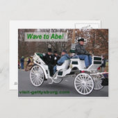 Wave to Abe Lincoln Briefkaart (Voorkant / Achterkant)