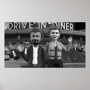 Wave to the Camera - Groot Poster